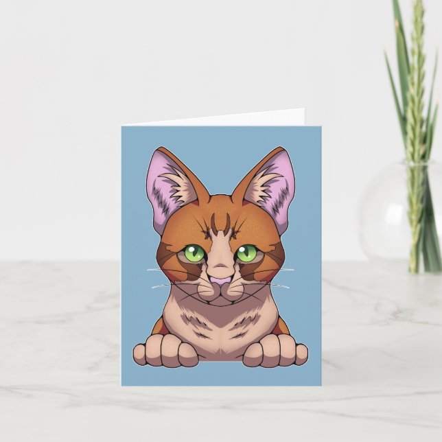 Tarjeta Gato de corte (Anverso)