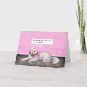 Tarjeta Gato de cumpleaños feliz (opción de años de perro)