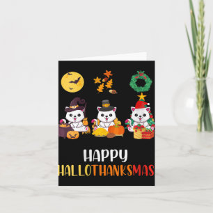Tarjeta Gato de gatos de Halloween femenino con sabor a ga
