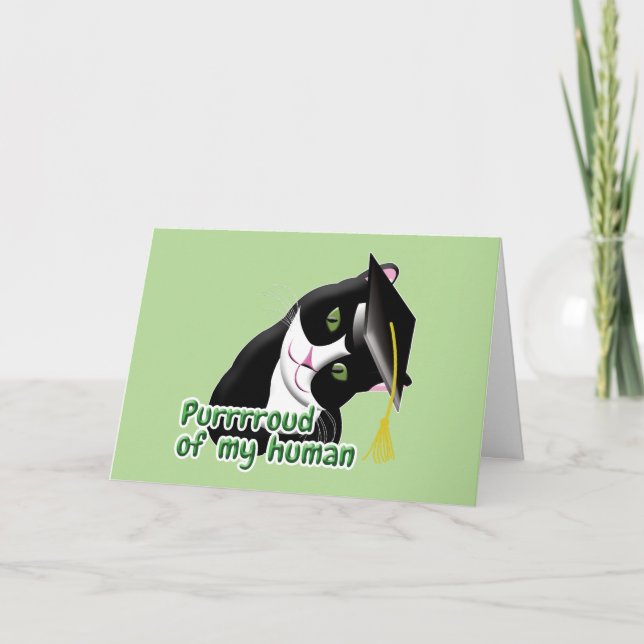 Tarjeta Gato de graduación (Anverso)