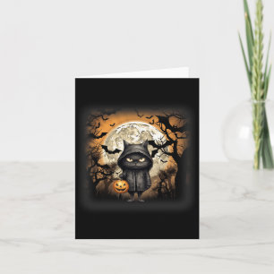 Tarjeta Gato de Halloween Gato Negro Gato de Halloween Fur
