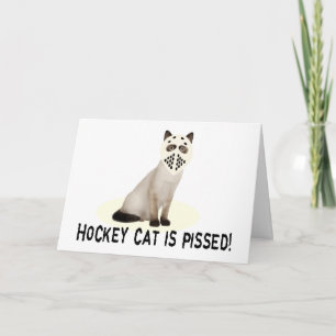 Tarjeta Gato de hockey pisoteado