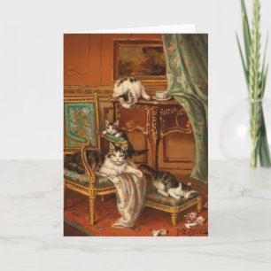 Tarjeta Gato de la madre orgulloso   Jules Le Roy