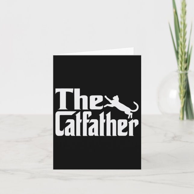 Tarjeta Gato de los hombres Padre Kitty Padre Padres Día D (Anverso)