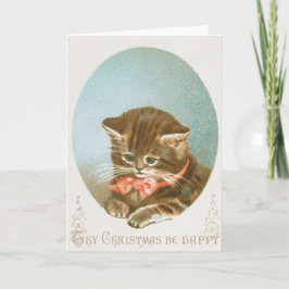 Tarjeta Gato de Navidades de Coquette de Victoria