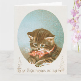 Tarjeta Gato de Navidades de Coquette de Victoria