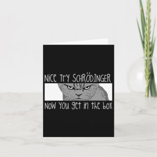 Tarjeta Gato de Schrodinger - Físico