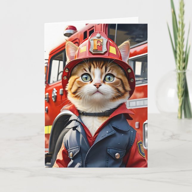 Tarjeta Gato de tabla suave en acuarela uniforme para bomb (Anverso)
