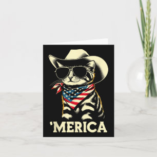 Tarjeta Gato de Usa América 4 de julio Hombres Mujeres Niñ