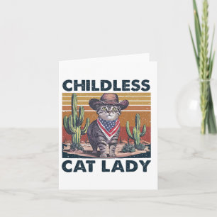 Tarjeta Gato De Vaquero Gato Gente Sin Hijos Dama De Gato