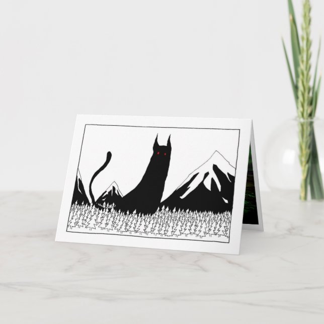 Tarjeta Gato de Yule islandés (Anverso)