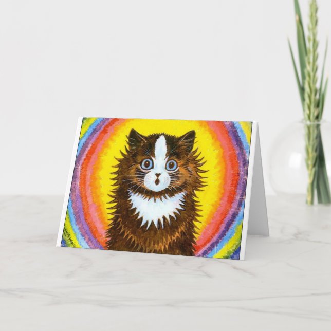 Tarjeta Gato del arco iris (Anverso)