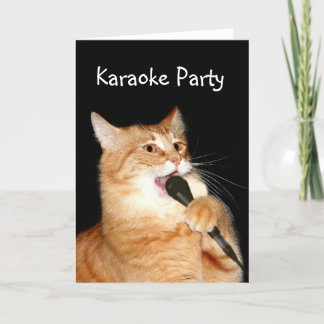 Tarjeta Gato del canto