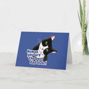 Tarjeta Gato del día del padre