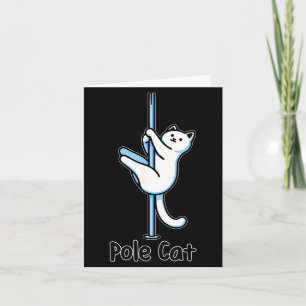 Tarjeta Gato Divertido Bailando O Es Un Juego De Palabras
