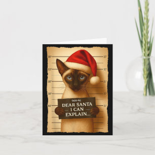 Tarjeta Gato divertido de Navidad - Camiseta divertida de