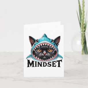 Tarjeta Gato Divertido, Dicho Motivacional De Mentalidad,