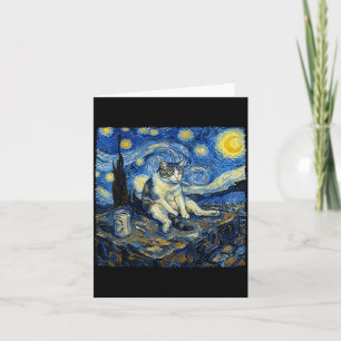 Tarjeta Gato Divertido Fumando Gato Meme para Hombres Muje