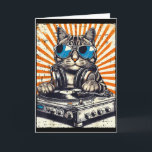 Tarjeta Gato Dj Auricular Tornamesa Música Vintage Edm Hom<br><div class="desc">Gato Dj Auricular Tornamesa Música Vintage Edm Hombres Mujeres Niños</div>