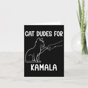 Tarjeta Gato Dudes Para La Mujer De Gato Infantil De Kamal