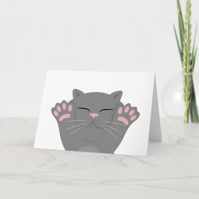 Tarjeta Gato durmiendo (Anverso)
