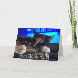 Tarjeta Gato durmiente