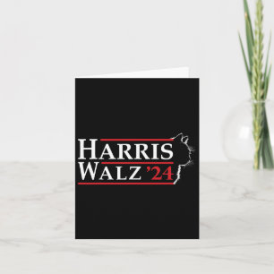 Tarjeta Gato electoral Waltz 2024 Lady Kamala Harris Tim W