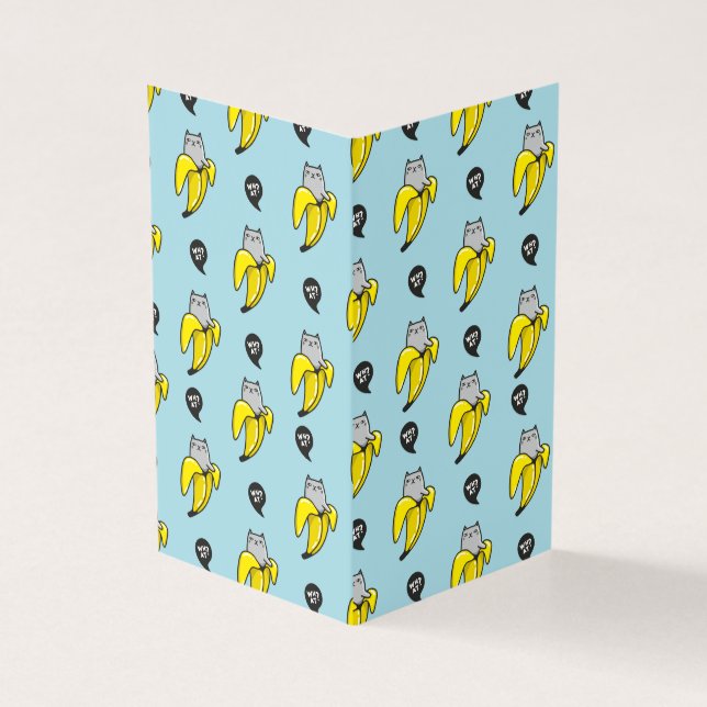 Tarjeta Gato en banana (Exterior)