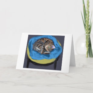 Tarjeta Gato en cama, Suzanne Valadon