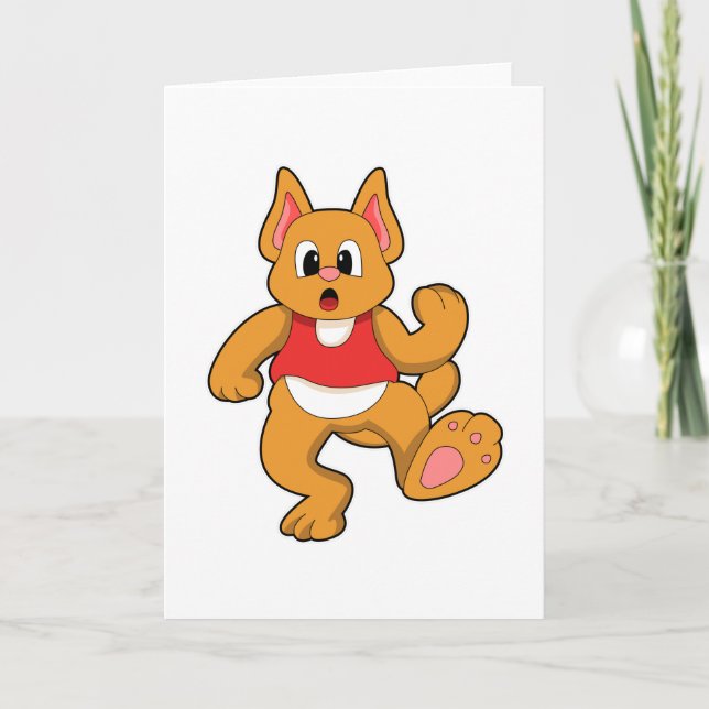 Tarjeta Gato en carrera (Anverso)