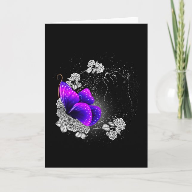 Tarjeta Gato En El Cielo Tema Memorial De Animales Amantes (Anverso)