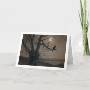 Tarjeta Gato en el claro de luna, Alejandro Steinlen