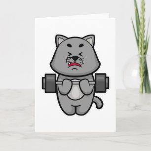 Tarjeta Gato en entrenamiento de bíceps con barra