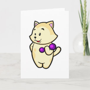 Tarjeta Gato en entrenamiento de bíceps con mancuerna