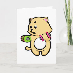 Tarjeta Gato en entrenamiento de Bíceps con Pesas