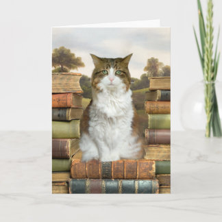 Tarjeta Gato en libros
