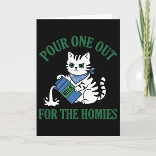Tarjeta Gato gánster echa uno para los homies divertido
