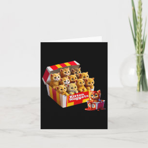 Tarjeta Gato Gato Gatito Gatito Regalo Alimento Pun Pollo