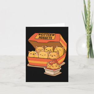 Tarjeta Gato Gato Gato Chico Enamorado De Comida Divertida