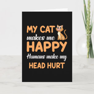 Tarjeta Gato Gato Gato Gato Mascota Gatito Cute Graciosa I