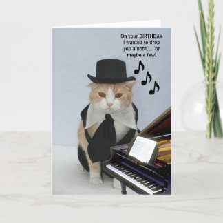 Tarjeta Gato gracioso de personalizable
