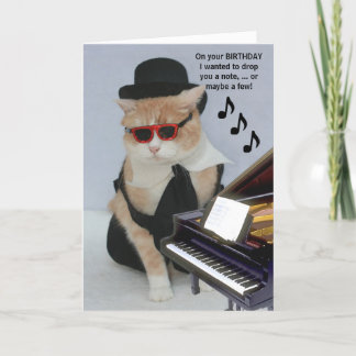 Tarjeta Gato gracioso de personalizable