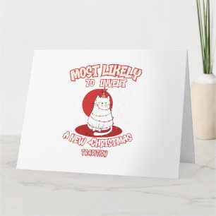 Tarjeta Gato gracioso que probablemente inventará nuevos N