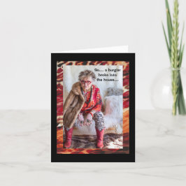 Tarjeta Gato humorístico que trata con Burglar