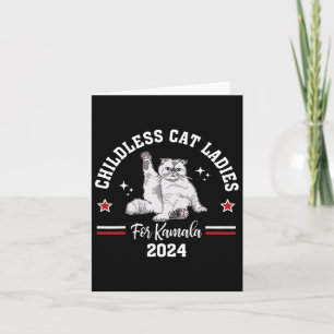 Tarjeta Gato Infantil Damas Para Kamala Harris 2024 Electi