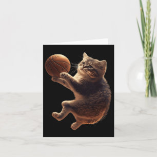Tarjeta Gato Jugando Bysketbyll Divertido Gatos Mamá Meow