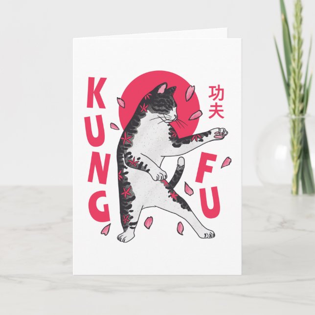Tarjeta Gato Kung Fu (Anverso)