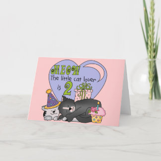 Tarjeta Gato Lover 2º camisas de cumpleaños y regalos