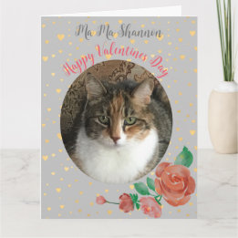 Tarjeta Gato Mamá Personalizada San Valentín Sorpresa