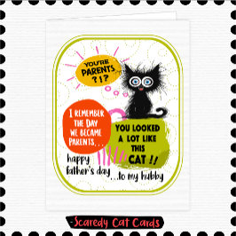 Tarjeta Gato Miedoso "Esposo" Día del Padre